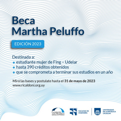Beca ingeniera Martha Peluffo 2023