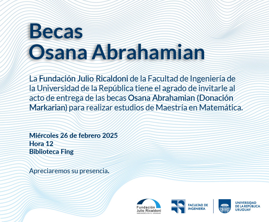 Invitación Acto Beca Markarian 2025