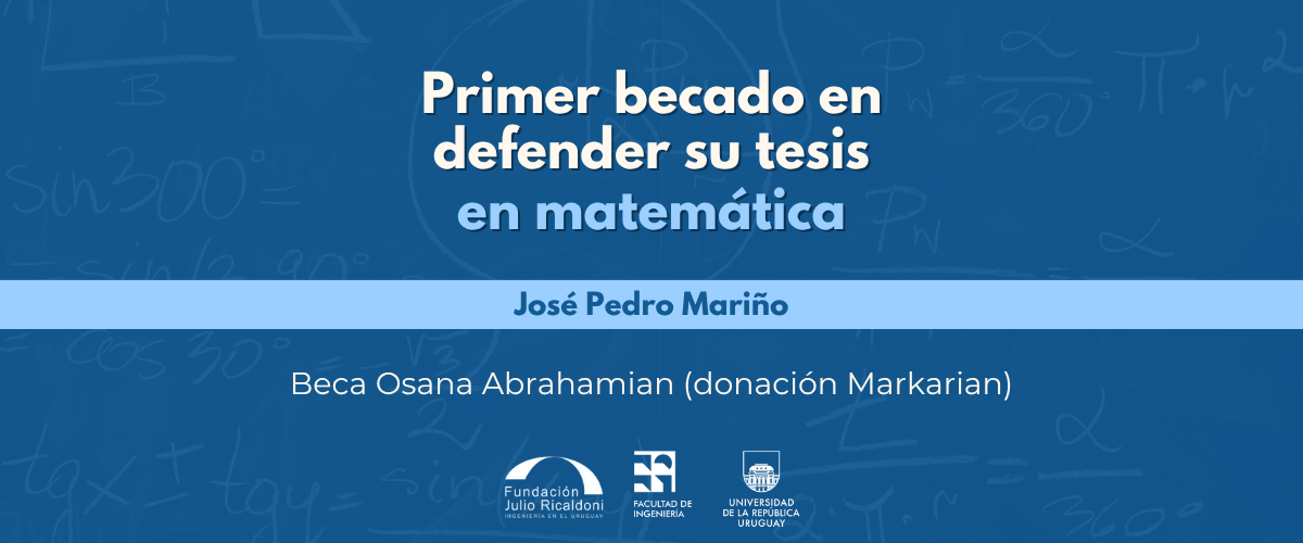 Invitación a la defensa de tesis de José Pedro Mariño