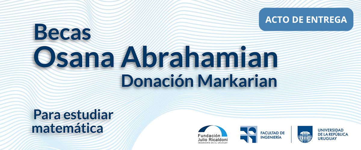 Acto de entrega de Becas Osana Abrahamian - Donación Markarian