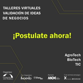 Talleres de Validación de Ideas de Negocios en AgroTech, BioTech y TIC 
